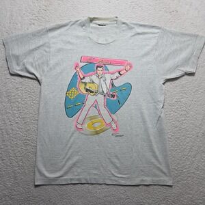 Vintage Elvis Presley Dancing Graphic Tee 1989 Screen Stars Made in USA X-Large‎